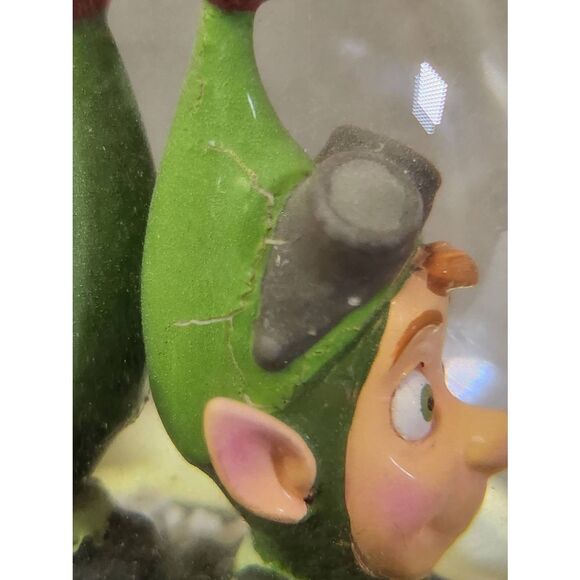 Rare-Hallmark Snow Globe Disney Lanny, Wayne in Chimney - Picture 7 of 11